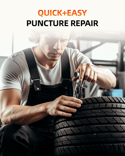 AUTOWN Flat Tire Repair Kit with Plug 68 Pcs for Car, Motorcycle, ATV, Jeep, Truck, Tractor Flat Tire Repair (2-Pack) (Set of 2-68pcs)