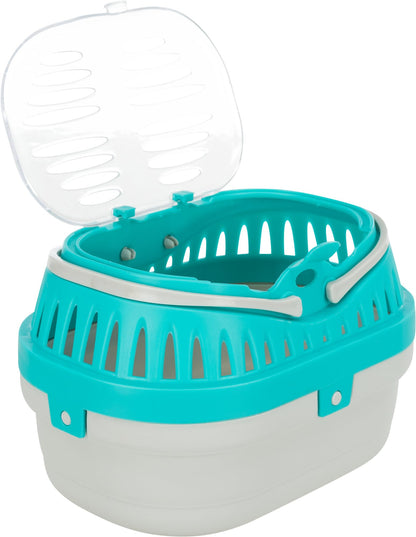 TRIXIE Pico Transport Crate, Small Pet Carrier, Portable Travel Carrier, for Small Pets, Hamsters, Guinea Pig, Lizards
