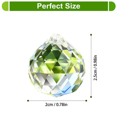 Crystal Ball Prism Pendant Glass Chandelier Hanging Pendant Feng Shui Wedding Home Window Décor (20mm-24pack)