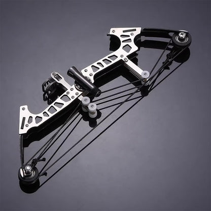 Archery Bow Set Laser Compound Bow Stainless Steel Training Bow Outdoor Sports Hunting Cool Stuff Professional Competition （Black）