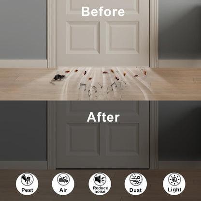 Trisiki Weather Stripping Door Seal Strip, Strong Adhesive, Lightproof, Noise-Reduction, Weatherproof Foam Tape Insulation for Sliding Door, Front Door Frame, Windows (1/2 in x 1/4 in x 26Ft)