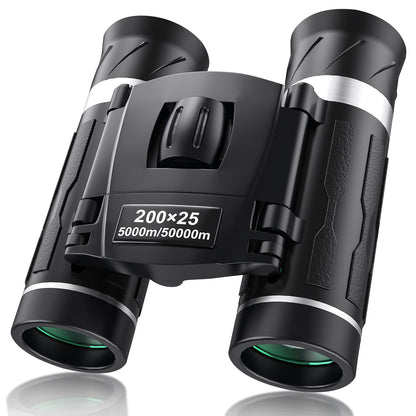 200x25 Compact Binoculars for Adults and Kids, High Powered Mini Pocket Binoculars, Waterproof Small Binocular for Bird Watching, Hunting, Concert, Theater, Opera, Traveling, Sightseeing