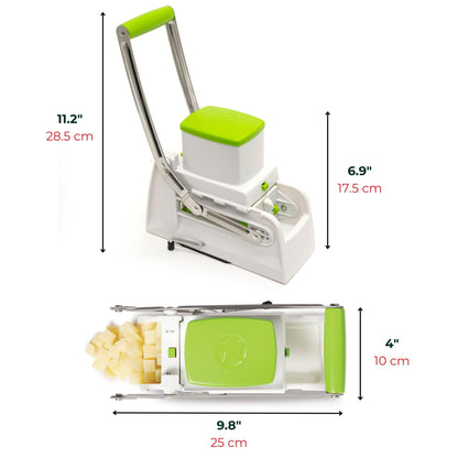 Starfrit Pro Fry Cutter & Cuber - 3-in-1 - Homemade French Fries, Slices and Diced Cubes Potato & Vegetable