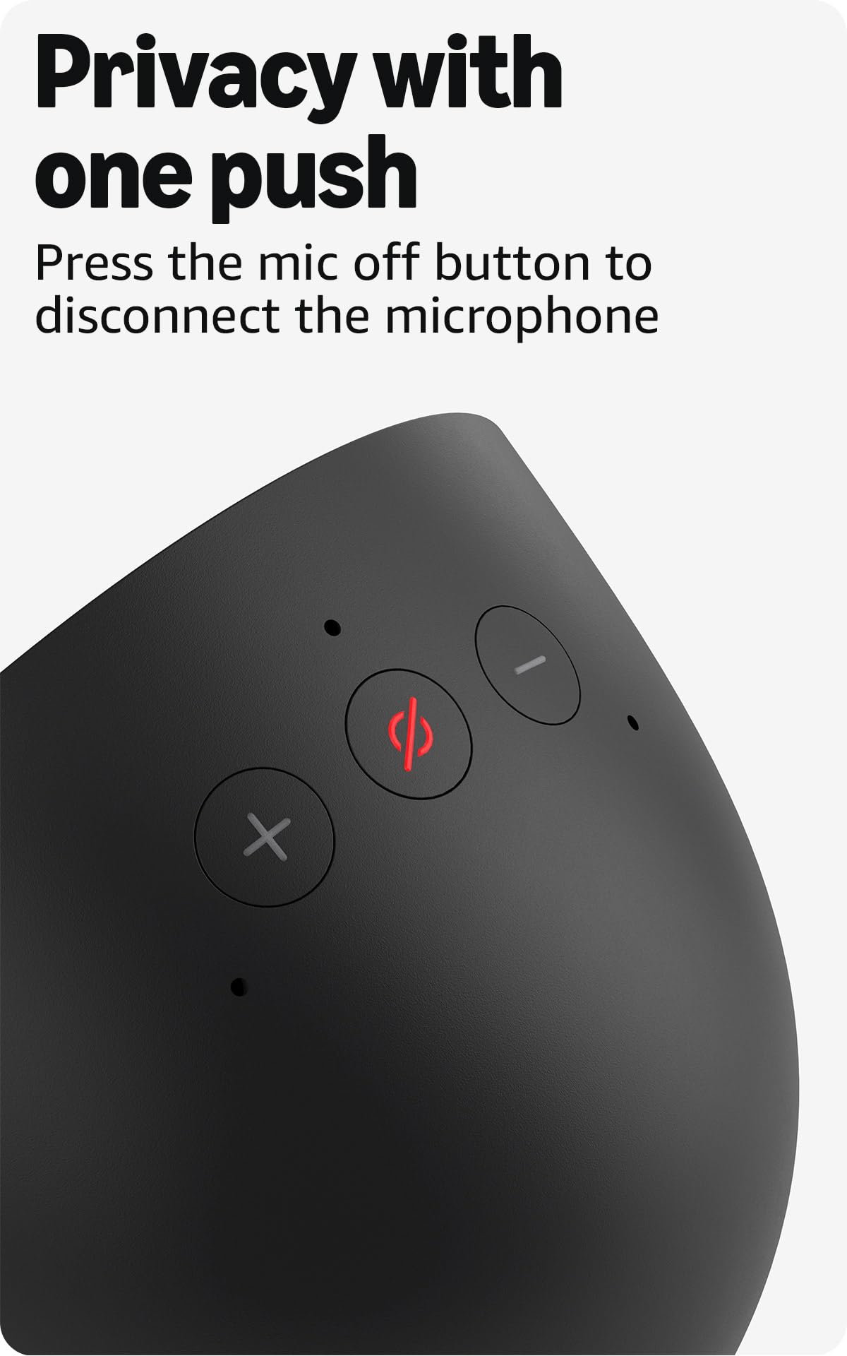 Amazon Echo Spot (newest model), Great for nightstands, offices and kitchens, Smart alarm clock with Alexa, Black