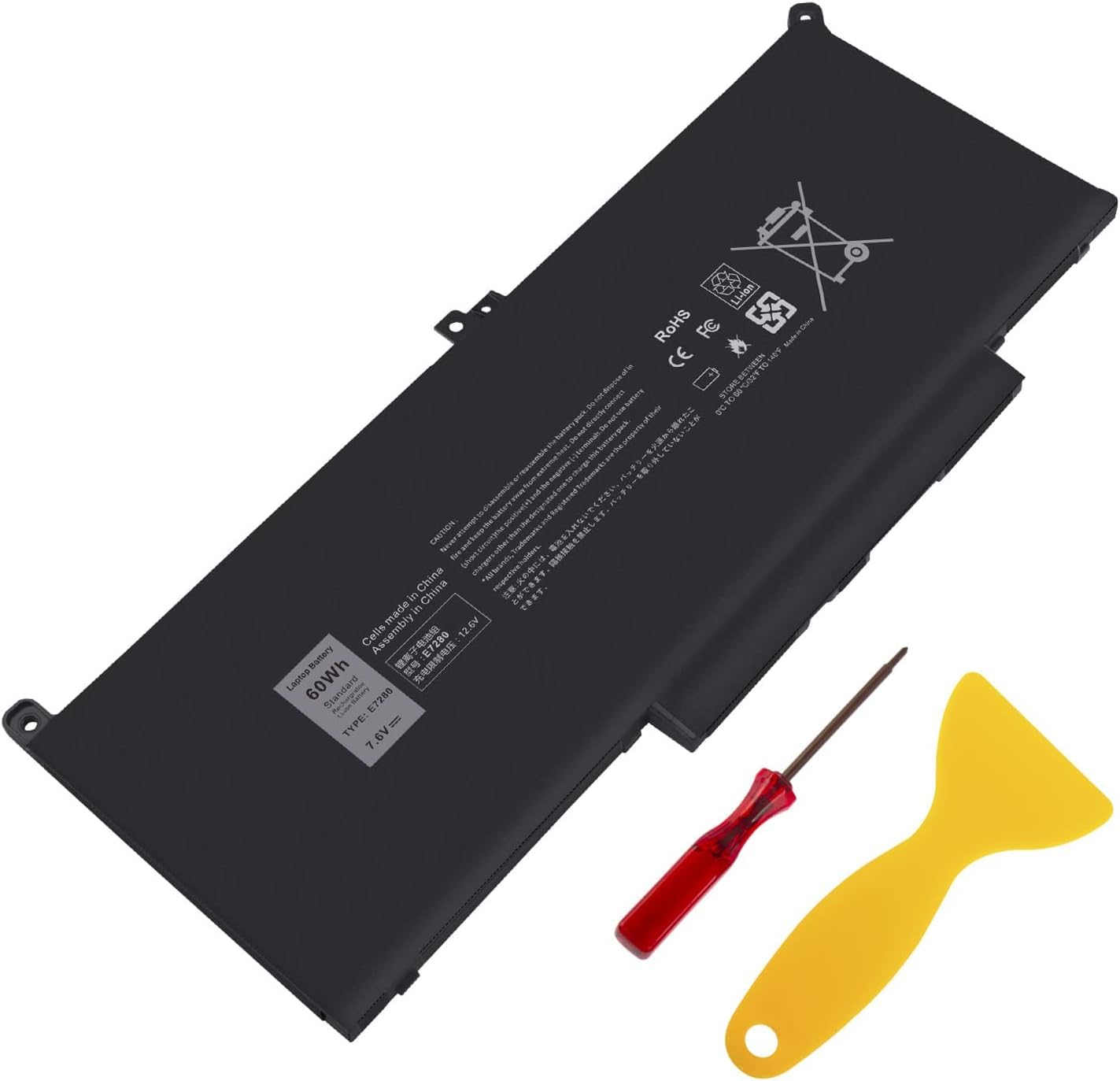 TREE.NB 60Wh F3YGT Replacement Laptop Battery for Dell Latitude 12 7000 7280 7290 13 7380 7390 P29S002 14 7480 7490 P73G002 E7480 E7280 E7290 DM3WC DM6WC 2X39G
