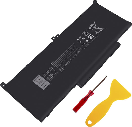 TREE.NB 60Wh F3YGT Replacement Laptop Battery for Dell Latitude 12 7000 7280 7290 13 7380 7390 P29S002 14 7480 7490 P73G002 E7480 E7280 E7290 DM3WC DM6WC 2X39G