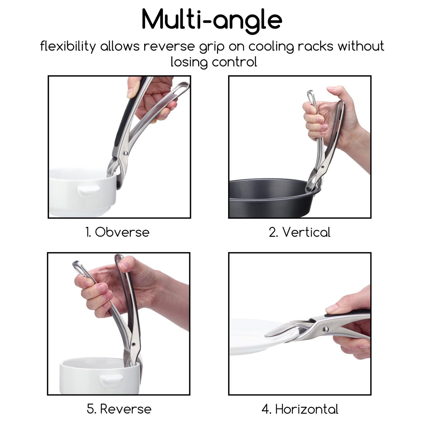 SOLEADER Plate Gripper Compatible With Instant Pot Accessories, Air Fryer Pans Gripper, Hot Plate Bowl Retriever For Egg Custard For Jidangeng, For Microwave Toaster Oven Steamer, Pack of Two