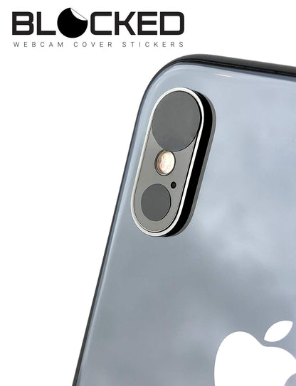 BLOCKED Stackable Webcam/Camera Vinyl Covers | 95 Low-Tack Restickable Webcam Stickers | 5-Sizes | Black 95-Pack (Ultra Glossy)