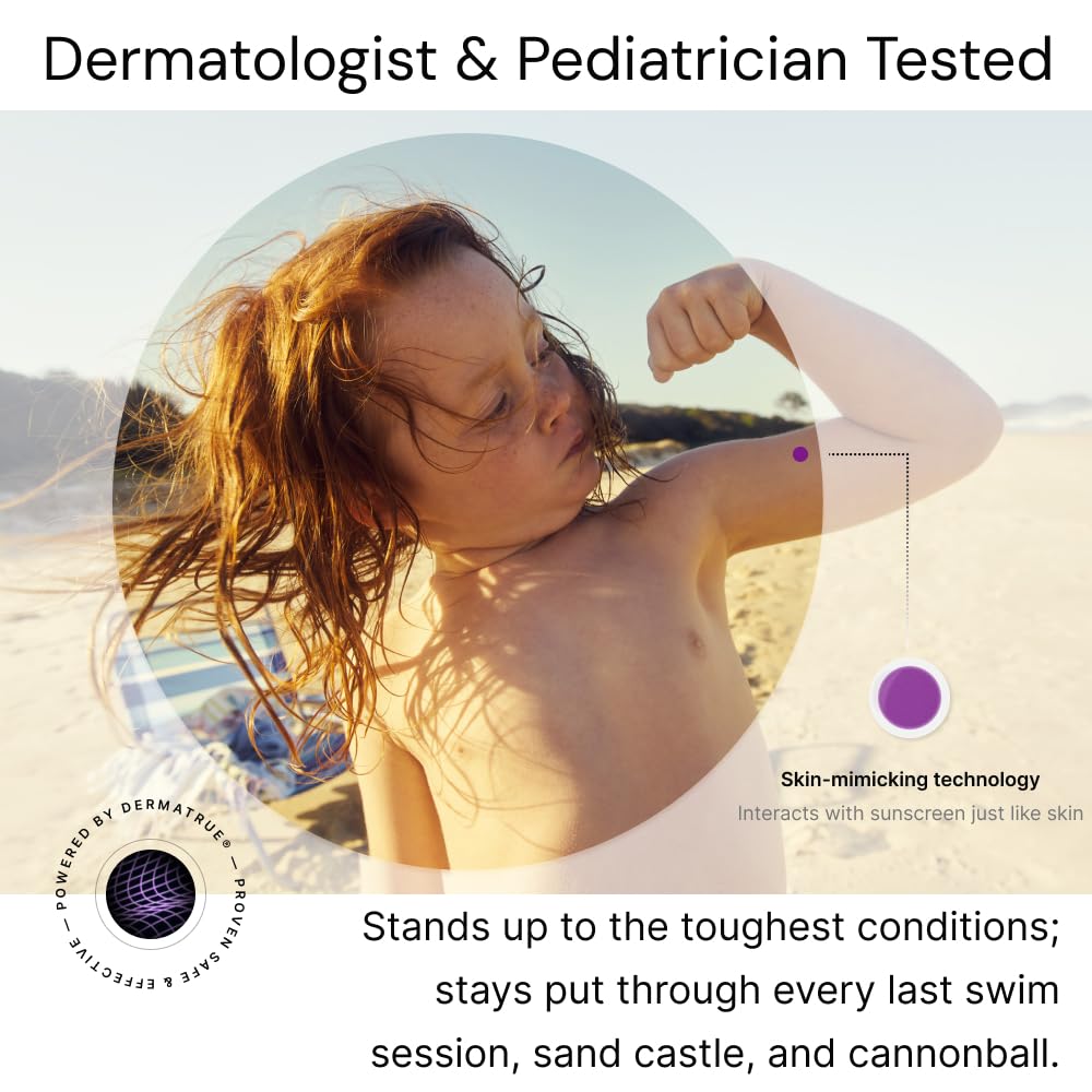 SpotMyUV UV Detection Stickers for Sunscreen with Patented Dermatrue SPF Sensing Technology, Know When to Reapply Sunscreen to Help Prevent Sunburn, 16 Count