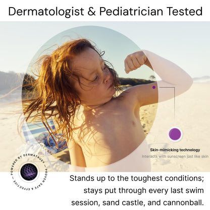 SpotMyUV UV Detection Stickers for Sunscreen with Patented Dermatrue SPF Sensing Technology, Know When to Reapply Sunscreen to Help Prevent Sunburn, 16 Count