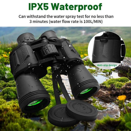 ZIYOUHU Binoculars for Adults 20x50 High Power Low Light Waterproof HD Compact Binoculars,BAK4 Prism FMC Lens for Bird Watching Hunting Travel Football Stargazing