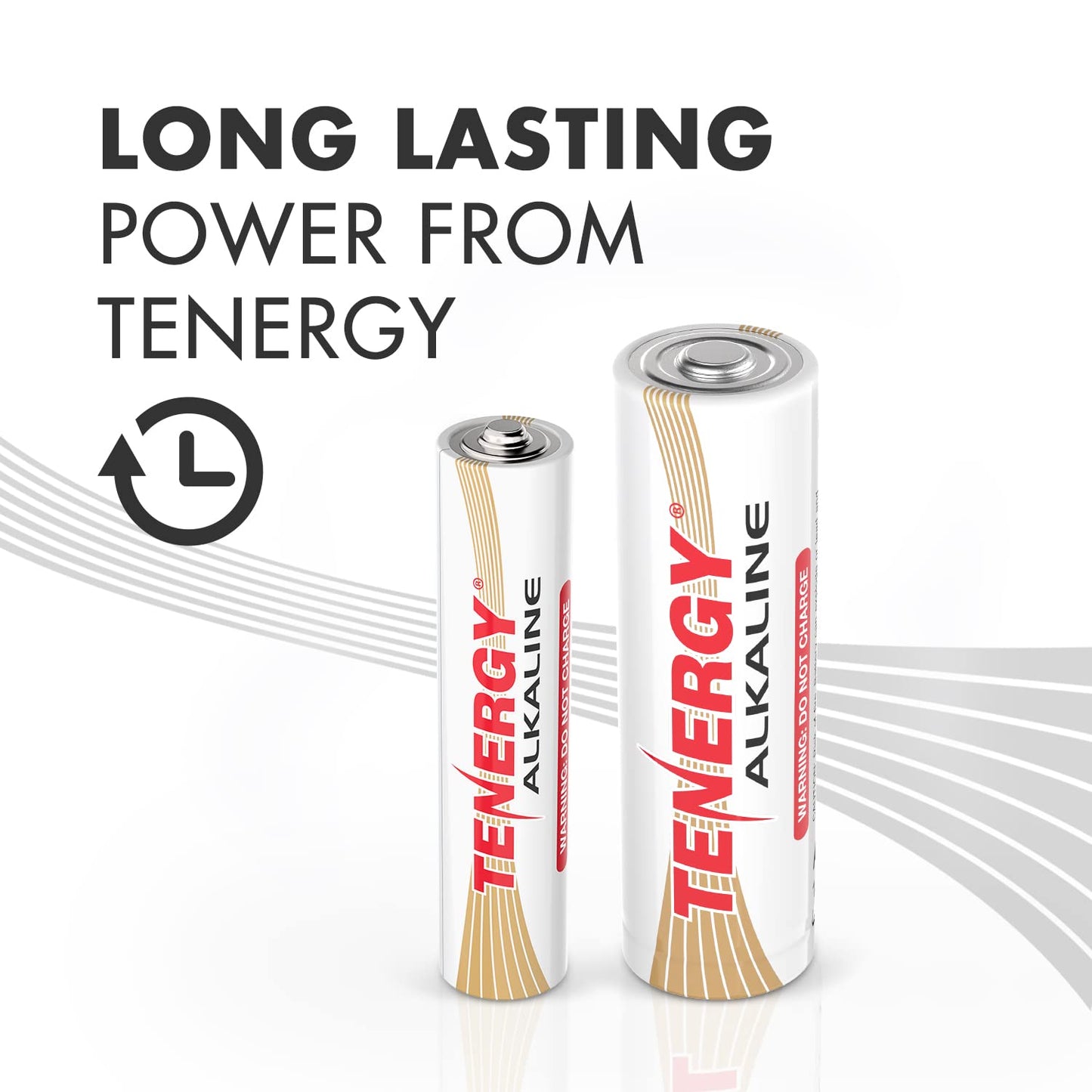 Tenergy Combo 48xAA 24xAAA 1.5V Alkaline Batteries, High Performance AA/AAA Non-Rechargeable Battery for Clocks, Remotes, Toys & Electronic Devices, Household Batteries