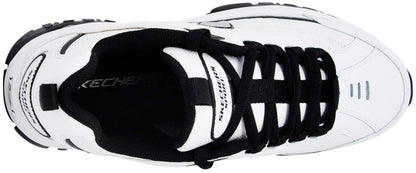 Skechers Men's Energy Afterburn Lace-Up White/Black Sneaker 10.5 W US