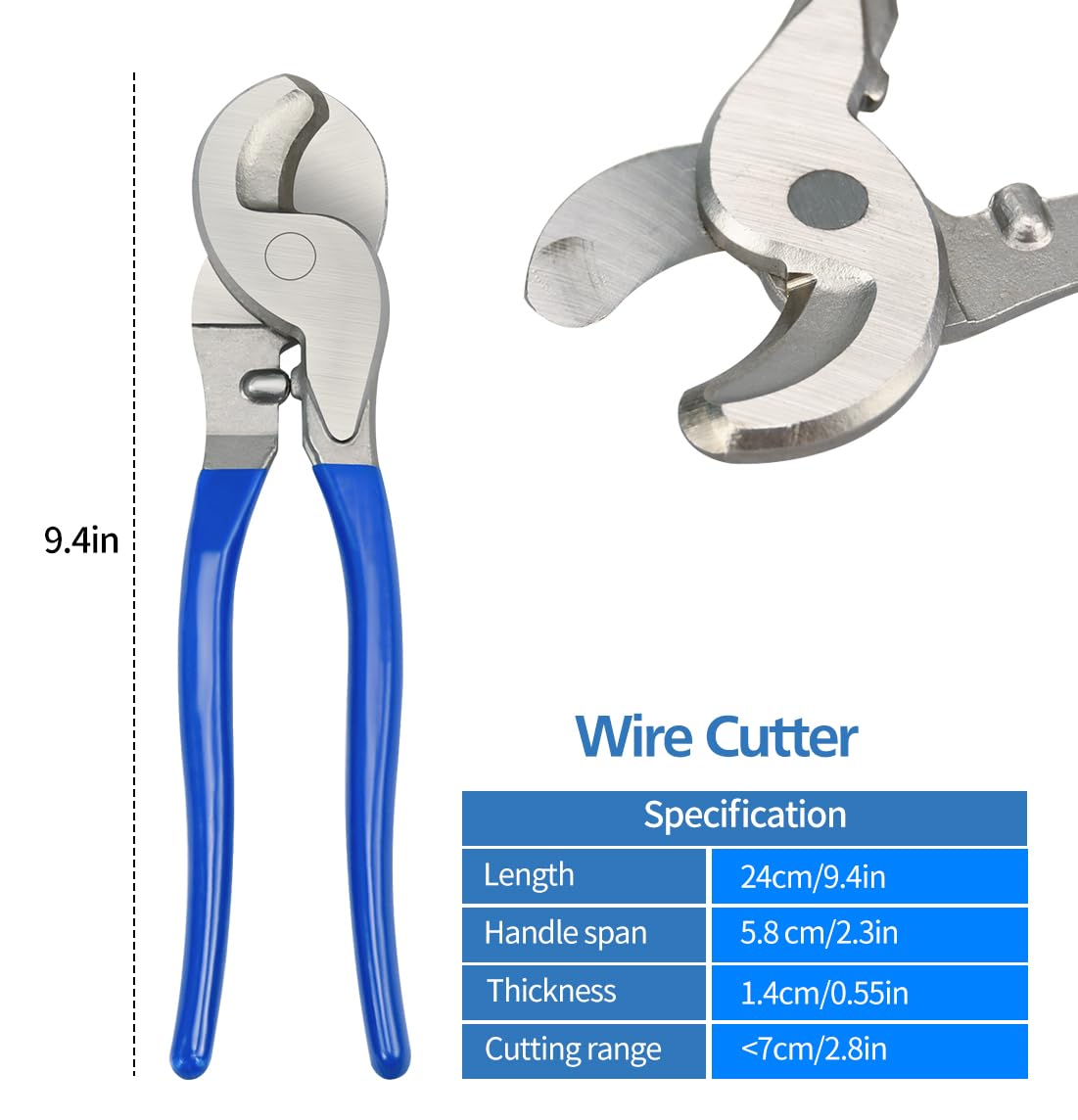 Battery Cable Wire Lug Crimping Tool Kit with 340pcs Copper Wire Lugs, Wire Crimping Tool for AWG 10-1/0 Electrical Lug Crimper, with Cable Cutter, 420pcs Dual Wall Adhesive Heat Shrink Tubing