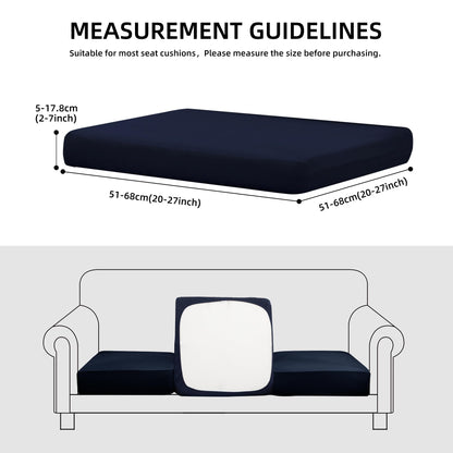 SUKAIKEQA 14Pcs Patio Cushion Covers Waterproof, Cushion Covers, Stretch Couch Covers, Patio Couch Slipcovers, Patio Cushion Covers Replacement, Outdoor Chair Cushion Covers (Navy Blue)