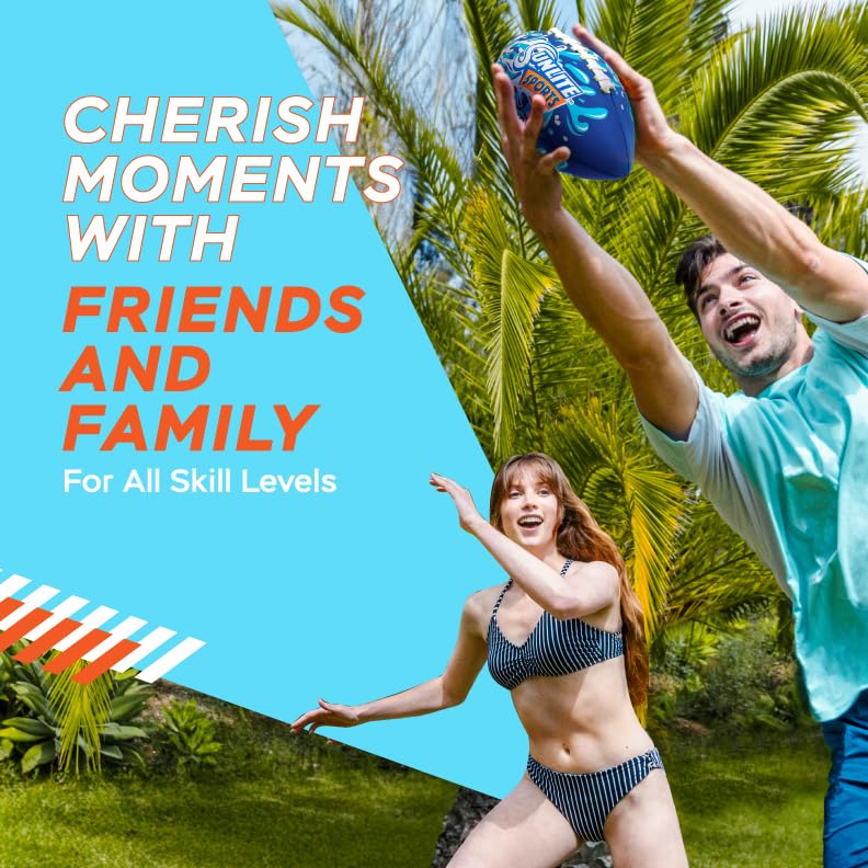 Sunlite Sports Waterproof Football, Outdoor Play, For Pool Beach Lake Park Water Toy, For Kids Children Teens Adults, Family Fun