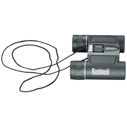 Bushnell Powerview 10x25 Compact Binoculars, High-Power Folding Roof Prism, Lightweight & Portable, Non-Slip Grip, Black - Ideal for Sports, Wildlife, and Outdoor Adventures