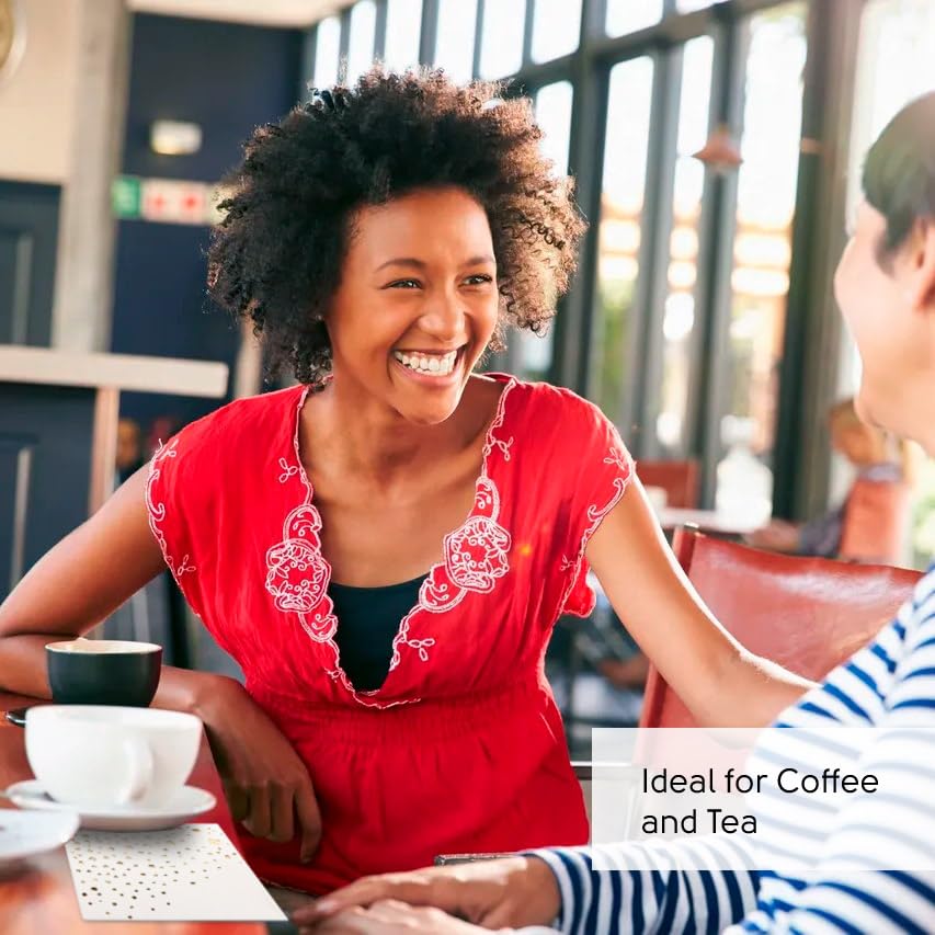 Stylish Gold Cocktail Napkins, 100 Disposable Party Napkins, Gold Dessert Napkins, 3-Ply, 5x5 Inch White and Gold Napkins, Disposable Wedding Cocktail Napkins, Party, Shower or Gold Beverage Napkins