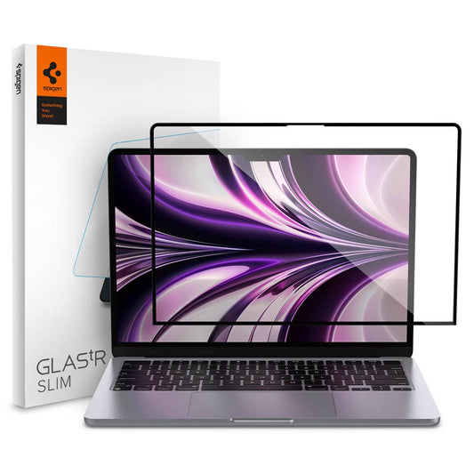 Spigen Tempered Glass Screen Protector [Glas.tR Slim] Designed for Macbook Air 13 inch M4 / M3 / M2 (2025/2024 / 2023) - 1 Pack
