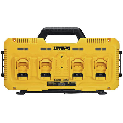DEWALT 20V MAX* Charger, 4-Port, Rapid Charge (DCB104) , Black/Yellow