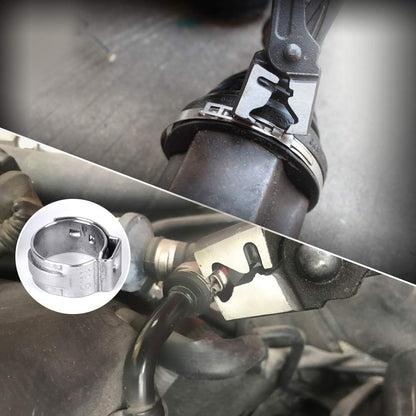 BETOOLL 9pc Hose Clamp Pliers, Professional Automotive with Flexible Wire Long Reach, Clic R Type Swivel Jaw and Flat Band Pliers for Coolant Radiator Heater/Water Hose (Red)