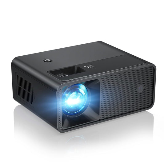 CiBest Mini Projector, 2025 Upgraded Full HD 1080P Support Video Projector, Portable Small Movie Projector, Compatible with iOS/Android/Windows/TV Stick/Box/USB/HDMI