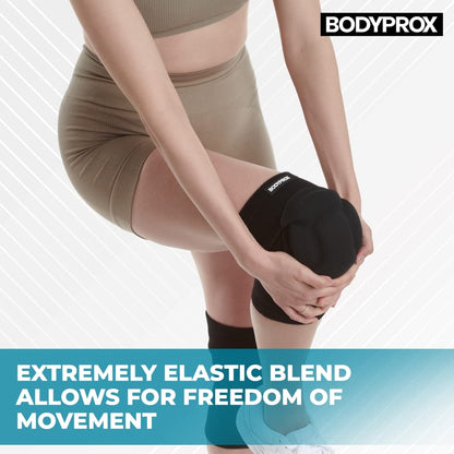 Bodyprox Protective Knee Pads, Thick Sponge, Collision Avoidance Knee Sleeve (Large)