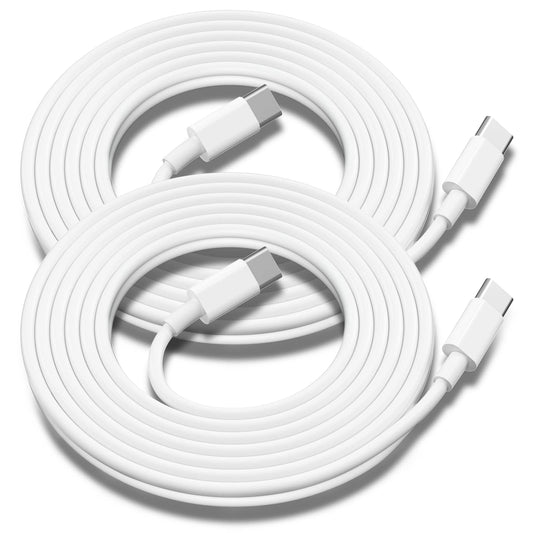 USB C to USB C Charging Cable for Apple 2Pack 10ft,Long Type C to C Fast Charger Cord for iPhone 15/16,15/16 Pro,15/16 Plus,15/16 Pro Max, for MacBook Pro/Air, for IPad Air 4/5/Mini 6/Pro 12.9/11 60W