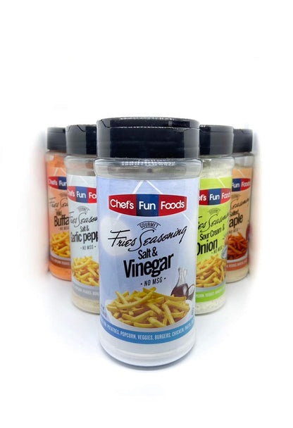 Gourmet Fries Seasonings Bottle, Salt and Vinegar, 12 Ounce