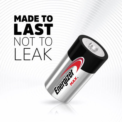 Energizer MAX C Batteries, Premium Alkaline C Cell Batteries (8 Battery Count)