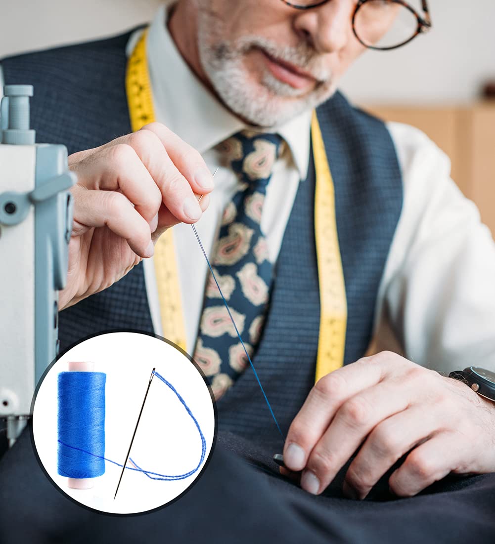 100 Pack Premium Large Eye Needles for Hand Sewing with 4 Needle Threaders, Assorted Sizes, Embroidery Needles for Hand Sewing, Sewing Needles Large Eye, Big Eye Needle