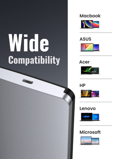 UGREEN USB C Hard Drive Enclosure for 2.5" SATA SSD HDD - Aluminum USB C to SATA Adapter USB 3.1 Gen 2 Support UASP - Compatible with MacBook Pro Air, WD, Seagate, Toshiba, Samsung, Hitachi