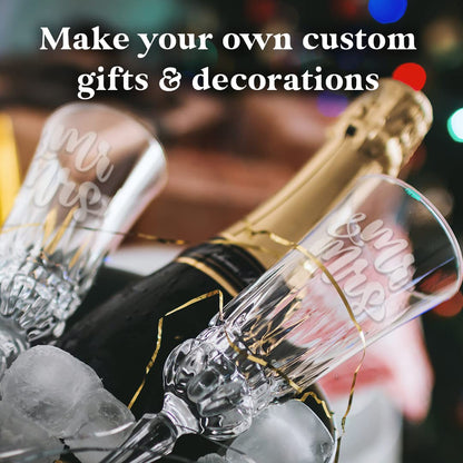 etchall Etching Cream (4oz) for Glass, Mirrors, Ceramics, Porcelain, Marble, and Slate - for Makers, Creators, Crafters, DIY'ers of All Ages & Experience Levels, Smooth Formula and Fast Acting