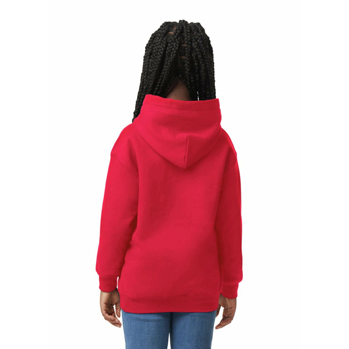 Gildan Youth Hoodie Sweatshirt, Style G18500B, Red, Small