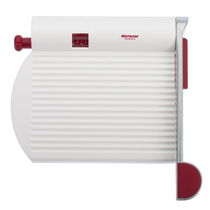 Westmark Germany Multipurpose Stainless Steel Cheese and Food Slicer with Board and Adjustable Thickness Dial (White) -