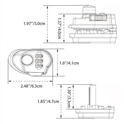 RioRand Trigger Lock 3 Digit Combination Gun Lock Gun Trigger Lock Accessories (3PCS)
