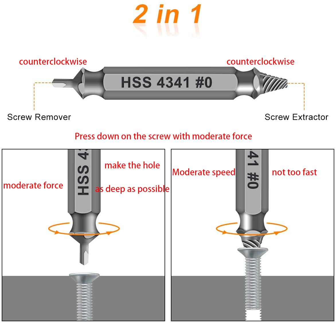 Gifts for Men,Damaged Screw Extractor Set-Christmas Stocking Stuffers for Men Adults Him,Mens Gifts for Dad,Husband,Stripped Screws Nuts & Bolts Drill Bit Tools for Easy Removal of Rusty Broken Screw