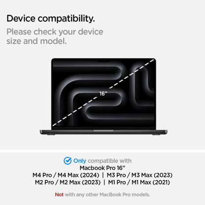 Spigen Tempered Glass Screen Protector [GlasTR Slim] Designed for MacBook Pro 16 inch (M4 Pro / M4 Pro Max / M3 series / M2 series / M1 series)