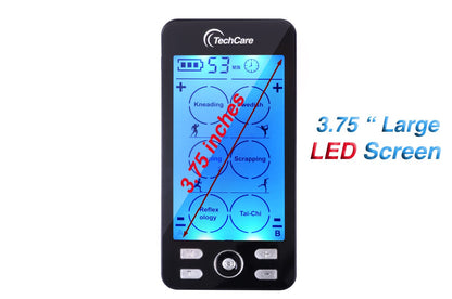 Tens Unit Plus 24 Rechargeable Electronic Pulse Massager Machine Multi Mode Device with All Accessories [New Model]