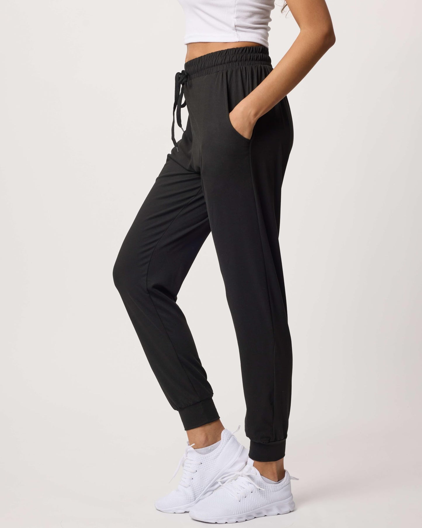 Real Essentials 3 Pack: Women's Ultra-Soft Lounge Joggers Sweatpants Athletic Yoga Pants with Pockets (Available in Plus), Set 9, S, Pack of 3