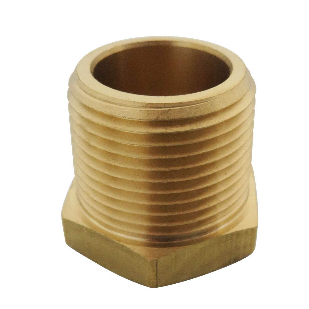 TL TOOLEGIN 1/2" NPT Male x 1/4" NPT Female Brass Bushing Reducer Reducing Pipe Adapter Fitting 5pcs 1200 PSI