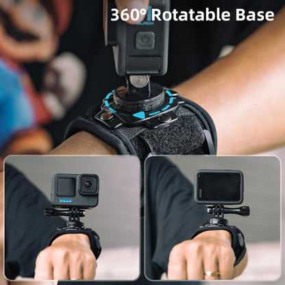 SUREWO Wrist Strap Mount Compatible with GoPro Hero 13/12/11/10/9/8/7//6/5 Black,DJI Osmo Action 5 pro/4/3,Insta 360 ONE R,AKASO/Campark and More