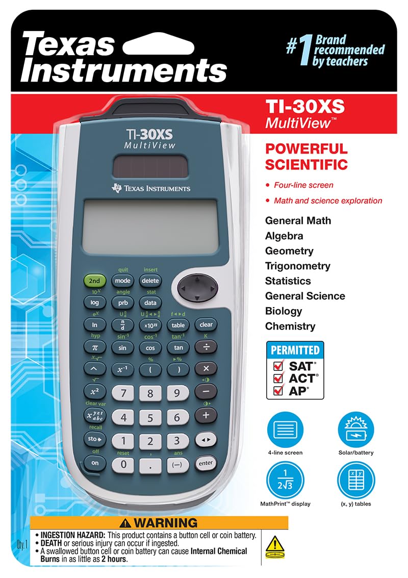 Texas Instruments TI-30XS MultiView Scientific Calculator