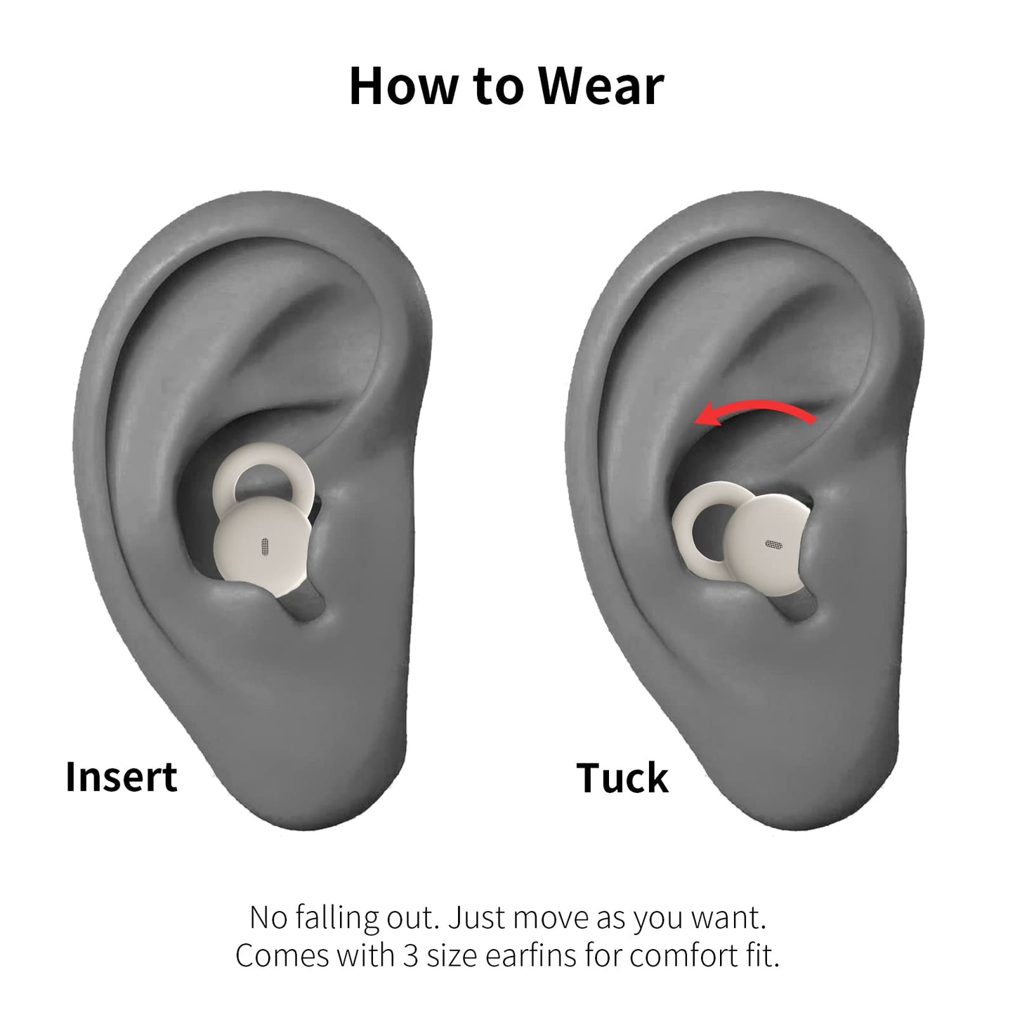 Smallest Invisible Sleep Earbuds Comfortable Noise Blocking Wireless Headphones for Sleeping Bluetooth Flat Ear Buds for Side Sleepers,Tiny Hidden Buds for Sleep On Side Work Sports