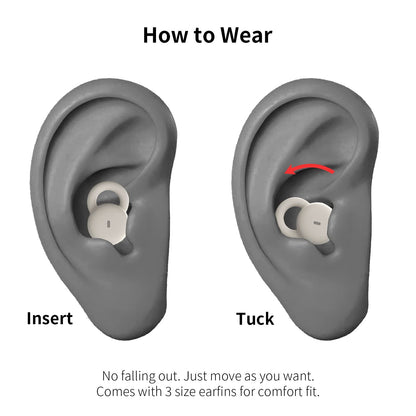 Smallest Invisible Sleep Earbuds Comfortable Noise Blocking Wireless Headphones for Sleeping Bluetooth Flat Ear Buds for Side Sleepers,Tiny Hidden Buds for Sleep On Side Work Sports