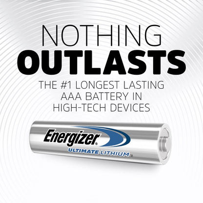 Energizer Ultimate Lithium AAA Batteries (8 Pack), Lithium Triple A Batteries