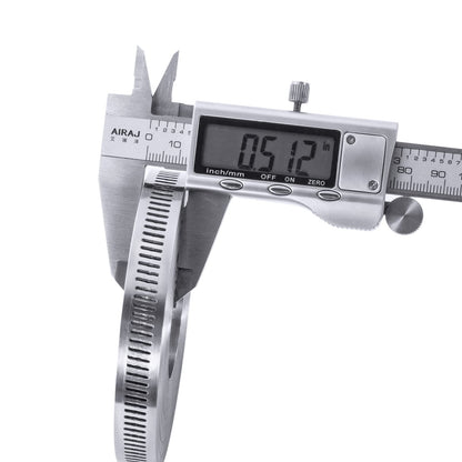 Steelsoft 304 Stainless Steel Hose Clamp Assortment Kit DIY, Cut-To-Fit 12 FT Metal Strap+8 Stronger Fasteners,Large Adjustable Worm Gear Band Hose Clamps Screw Clamps Duct Pipe Metal Clamp Strapping