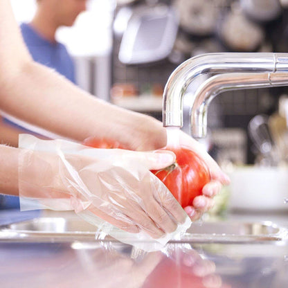 Teivio Disposable Gloves, 1000 Pcs Plastic Gloves for Kitchen Cooking Cleaning Food Handling