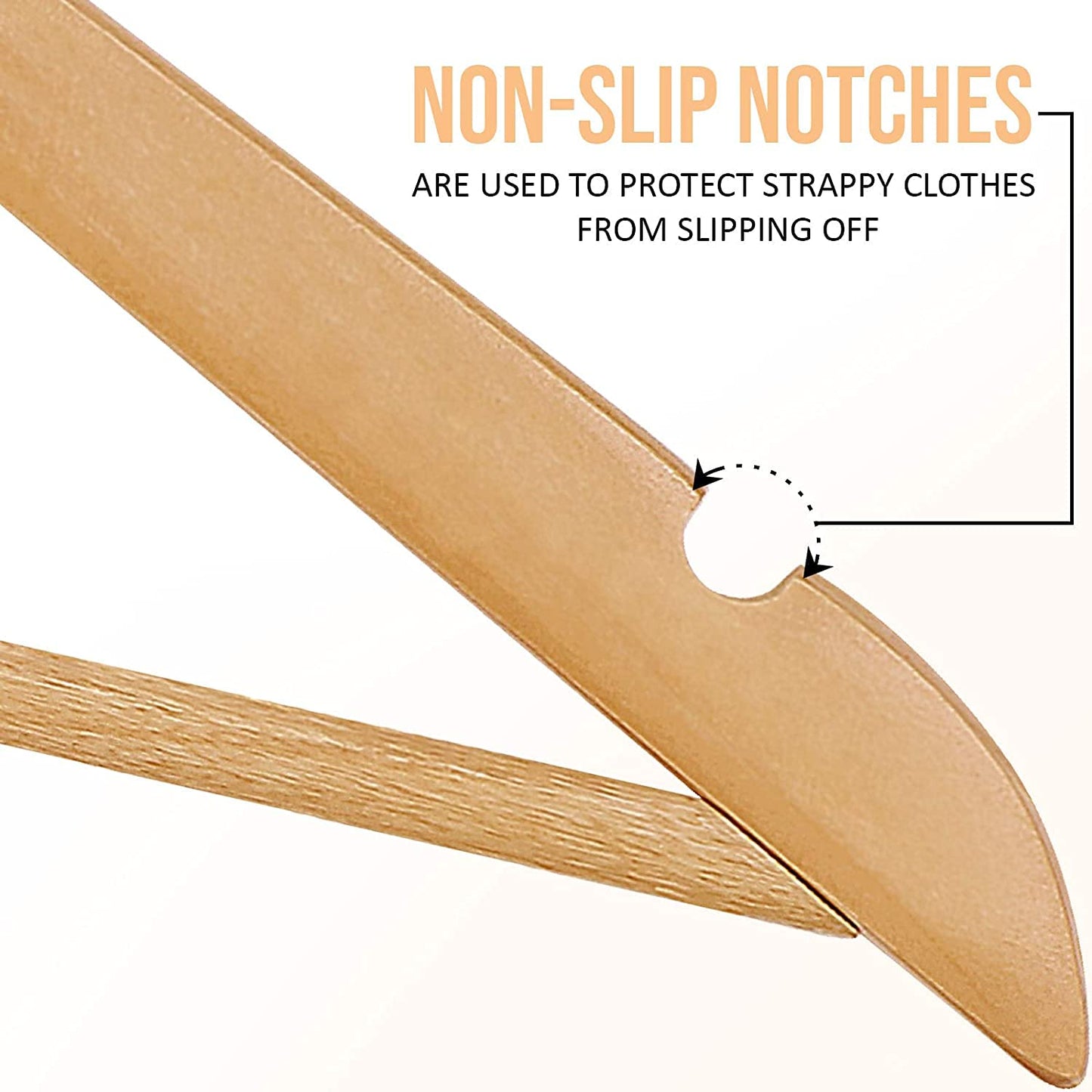 Utopia Home Premium Wooden Hangers 30 Pack - Durable & Slim Coat Hanger - Suit Hanger with 360-Degree Rotatable Hook - Wood Hangers with Shoulder Grooves (Natural Color)