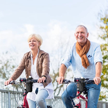 WOTOW Bike Water Bottle Holder- Insulated Bicycle Cup Holder with Shoulder Strap, Bike Drink Holder with Phone Storage for Adult Kids, Handlebar Cycling Water Bottle Cage for Mountain Touring